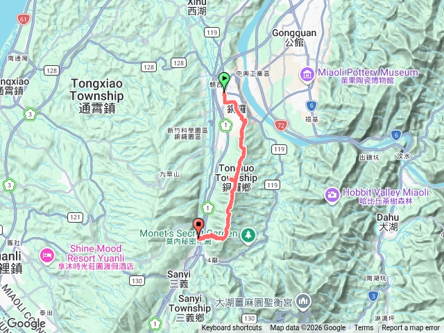 20261004 苗栗三員七峰縱走(銅鑼站.雙峰草堂.員屯山.員屯山南峰.雙峰山北峰.雙峰山.金母山慈惠堂.三角山北峰.三角山.三義站)預覽圖