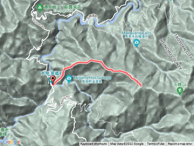 秀巒>芝生毛台山>虎禮山來回
