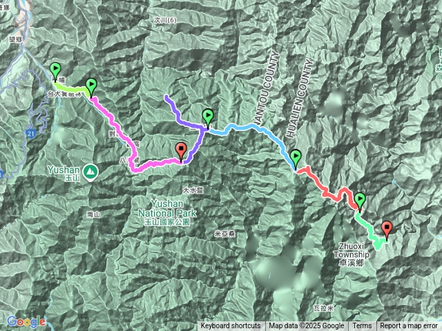 馬博橫斷五日(2025年)傳統路線預覽圖