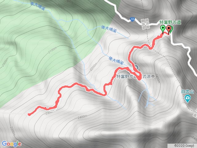 特富野古道37.7k