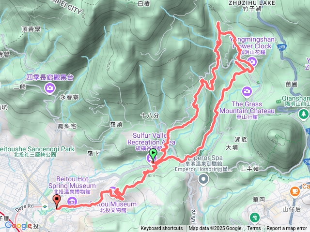 2025211（二）硫磺谷保甲路風尾步道十八份拐圳步道滾水頭玉瀧谷青春嶺花鐘陽峰古道泉源路硫磺谷大炮