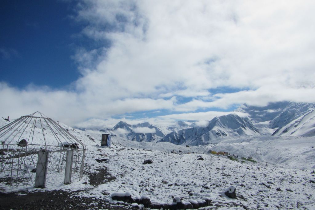 列寧峰，海拔7134公尺，海拔7134公尺--C1營地風景_118612