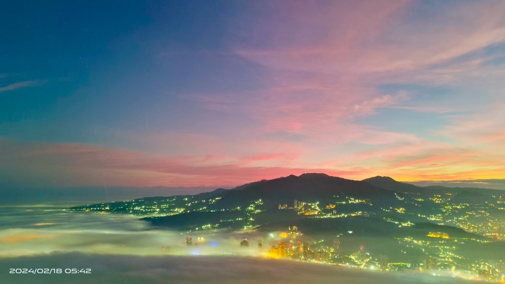 觀音山/硬漢嶺夜景琉璃光&火燒雲20240218 V.清透濾鏡特效修圖_2467778