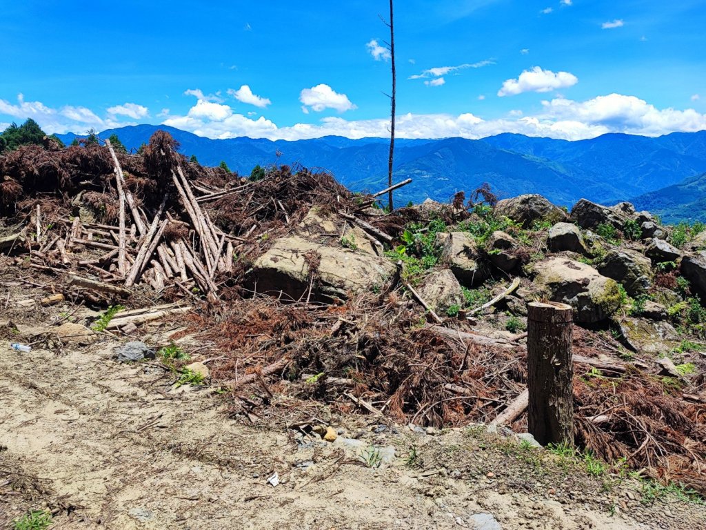 被削了一塊皮的五指山-小百岳#30-新竹縣北埔鄉_2246853