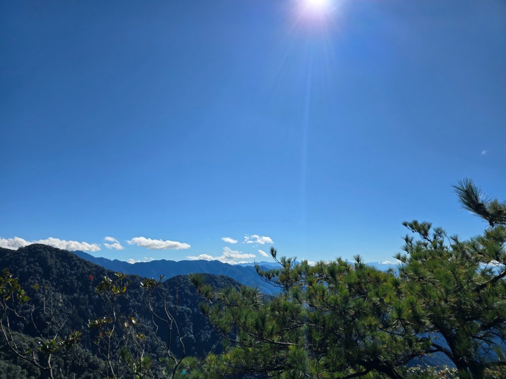 沒雲海只有藍天白雲的鳶嘴山封面圖