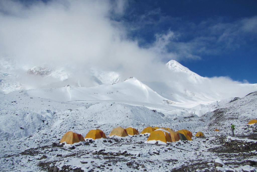 列寧峰，海拔7134公尺，海拔7134公尺--C1營地風景_118604