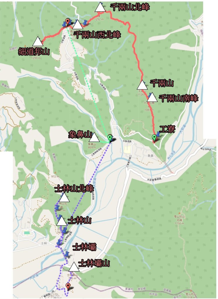 20241010千兩山群峰-象鼻山-士林山群峰封面圖