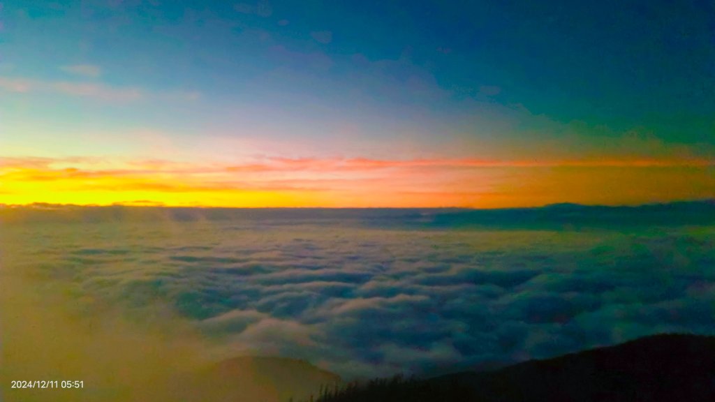 大屯山差強人意 #琉璃光 #火燒雲 #日出 #雲海 12/11封面圖