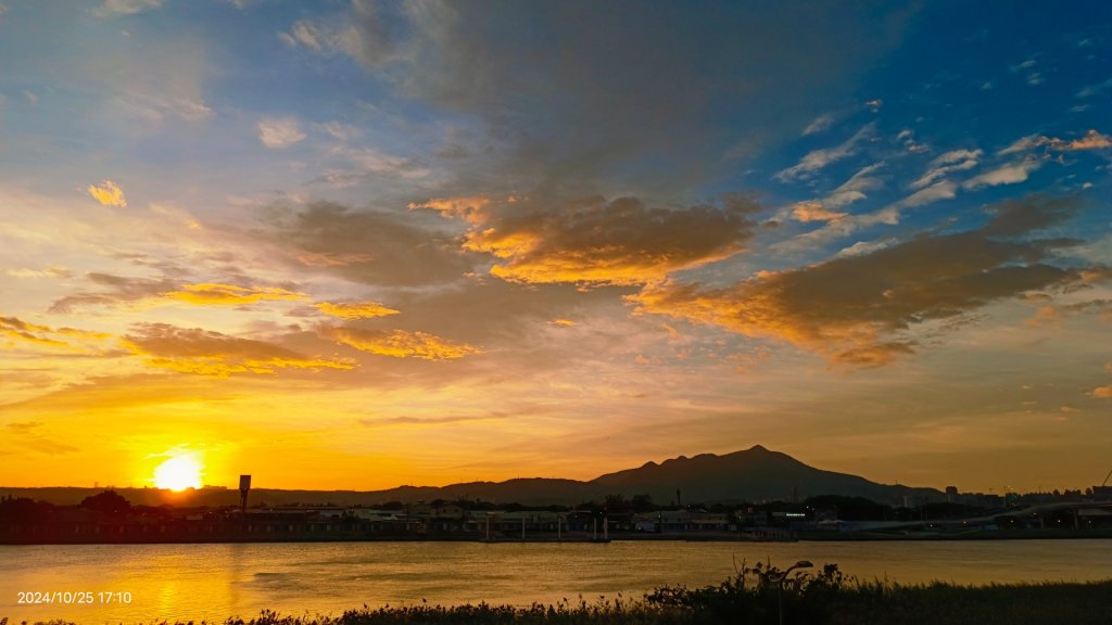 社子橋&觀音山夕陽火燒雲10/25封面圖