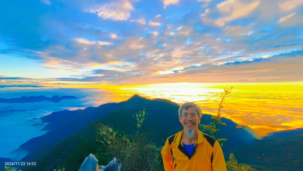跟著雲海達人山友追雲趣-二訪 #鳶嘴山 解鎖 #黃金雲海 #夕陽雲海 #火燒雲 #琉璃光_2652088