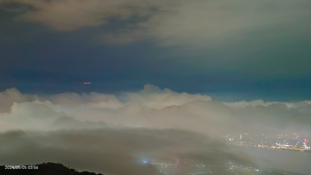 觀音山夜景琉璃光雲海&一彎血月5/5封面圖