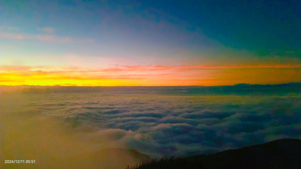 大屯山差強人意 #琉璃光 #火燒雲 #日出 #雲海 12/11_2666962
