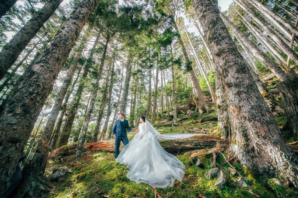 雪山主峰婚紗封面圖