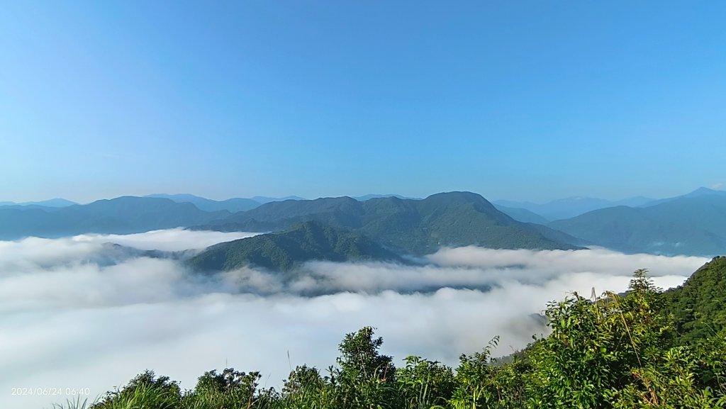 翡翠水庫壩頂星空月亮/日出雲海6/24 #日月同框雲海_2533529