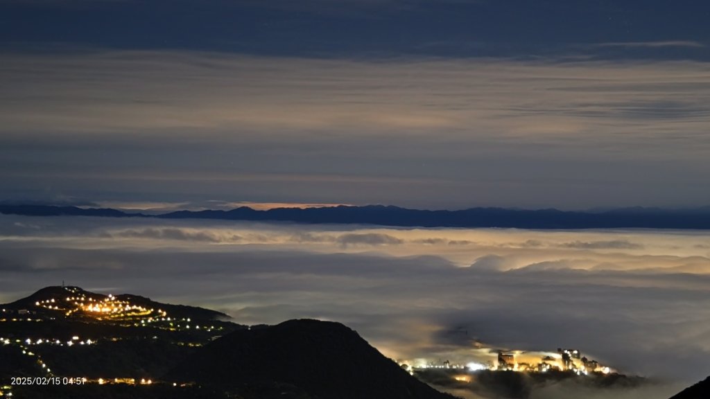 #大屯山 #琉璃光雲海 #月光雲海 #曙光雲海 #日出雲海 #天空之城 #住六公園 2/15_2712260