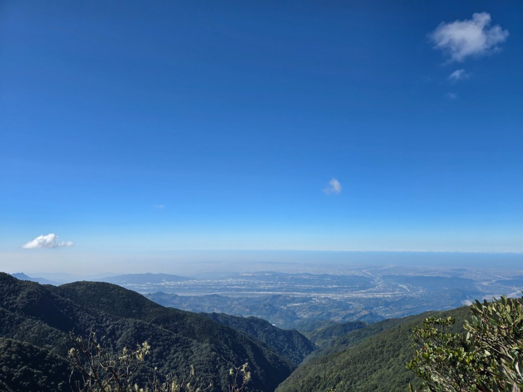 沒雲海只有藍天白雲的鳶嘴山_2663260