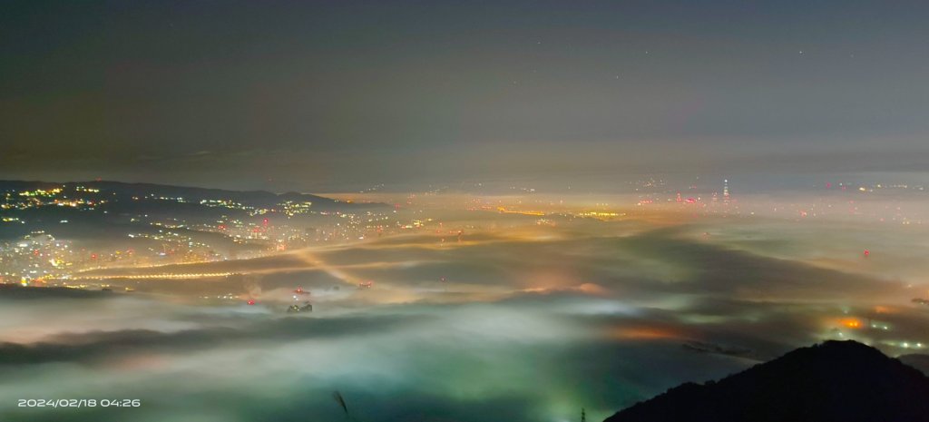 觀音山/硬漢嶺夜景琉璃光&火燒雲20240218 V.清透濾鏡特效修圖_2467741