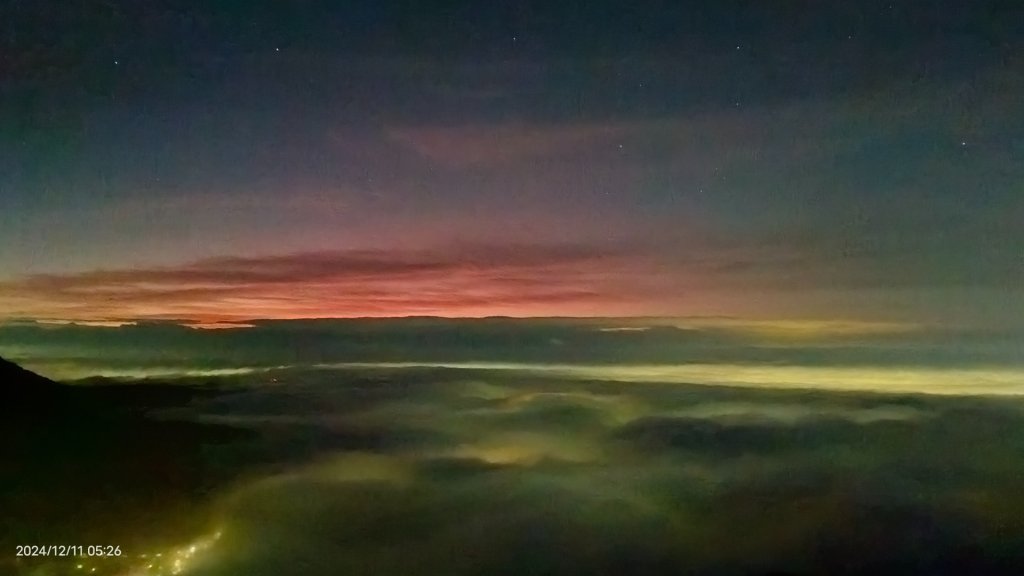 大屯山差強人意 #琉璃光 #火燒雲 #日出 #雲海 12/11_2666923