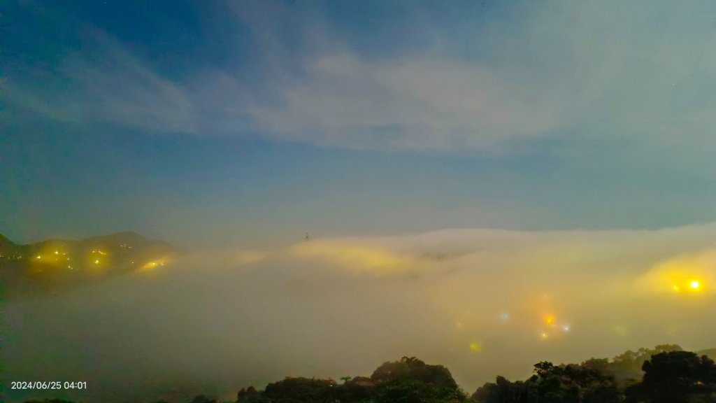 夜景 #琉璃光雲瀑 &火燒雲日出&藍天 #雲瀑  6/25_2535018