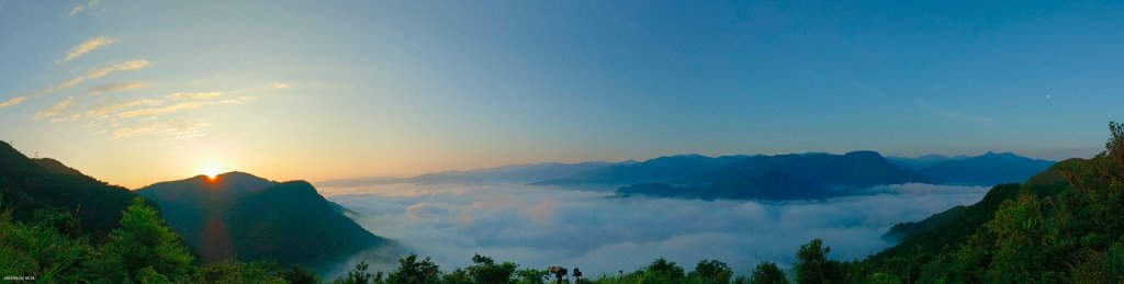 翡翠水庫壩頂星空月亮/日出雲海6/24 #日月同框雲海_2533544