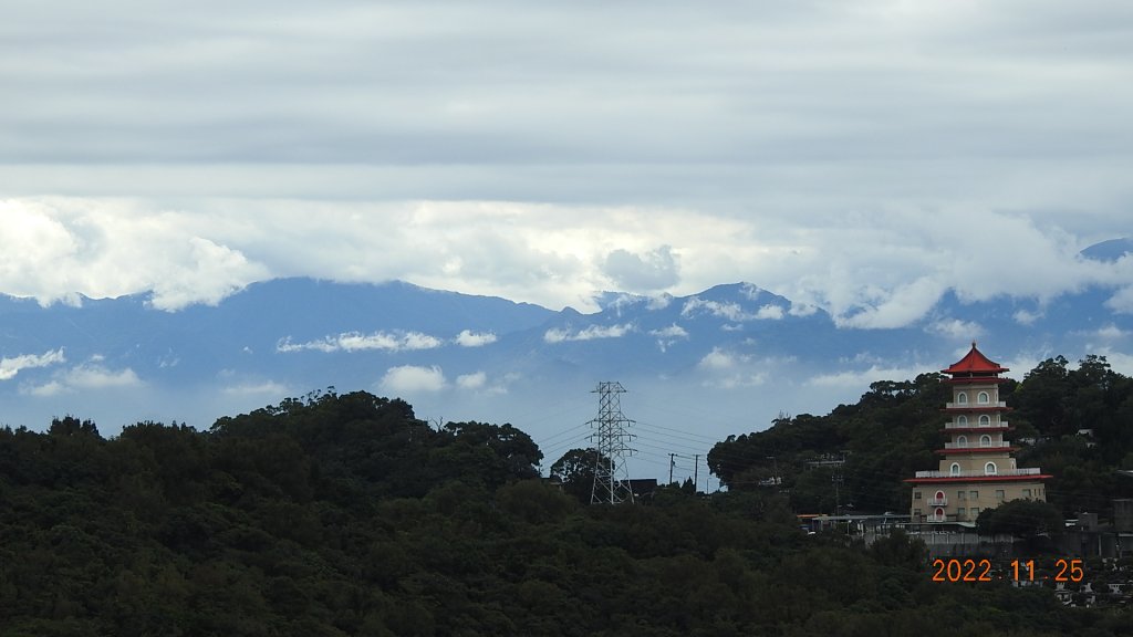 雲霧飄渺間的台北盆地&觀音山_1926203