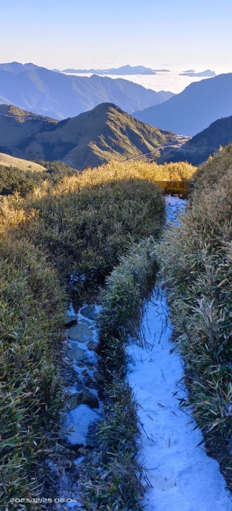 白色聖誕節-月圓雲海&殘雪，第九次合歡主東北峰單攻_2387750