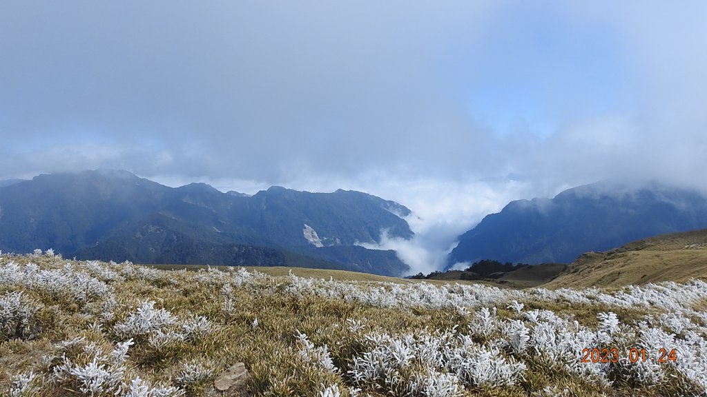 雪,白了山頭.雲,活了天空-寒流追雲趣,第七次合歡山主/東/北峰獨攀單攻(車接駁)20230124_2004260