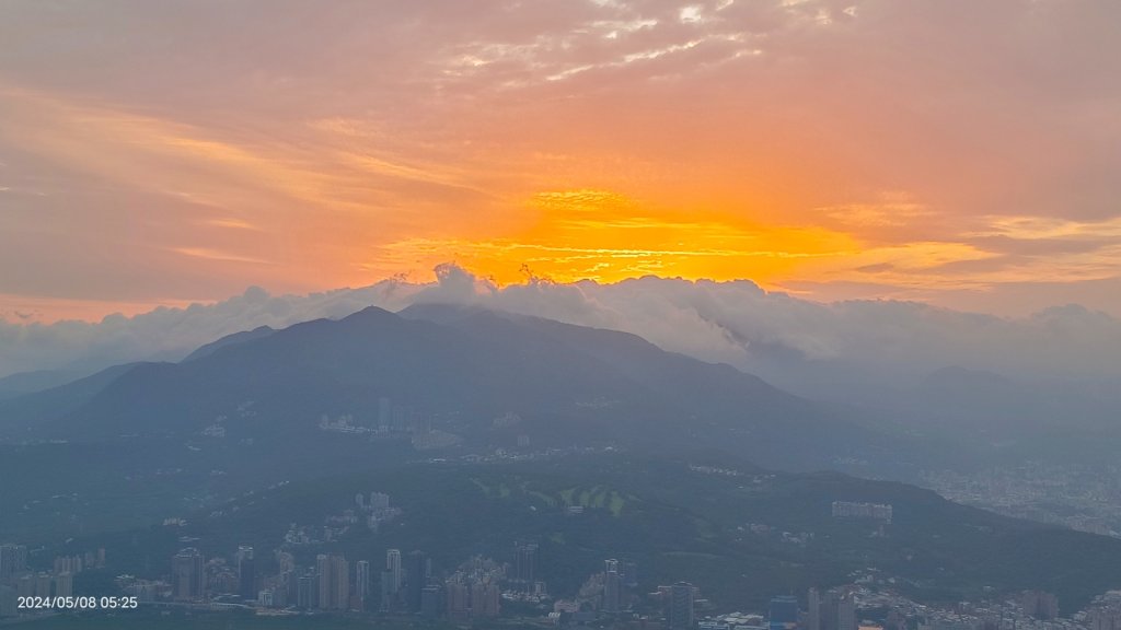 觀音忠實粉絲？觀音山晨曦日出火燒雲，0720小觀音西峰5/7&8封面圖