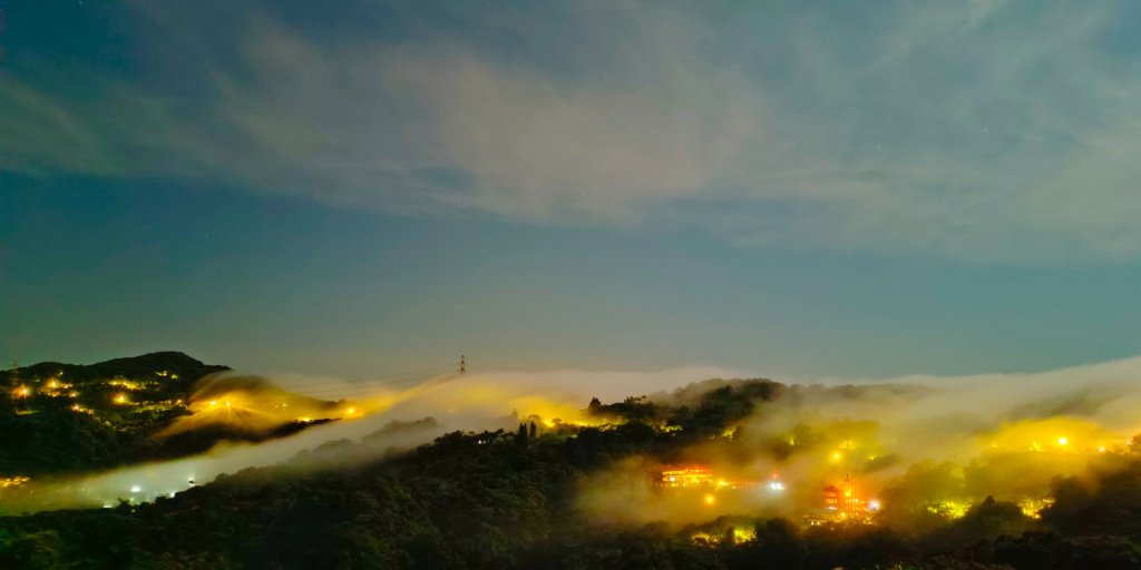 夜景 #琉璃光雲瀑 &火燒雲日出&藍天 #雲瀑  6/25_2535033