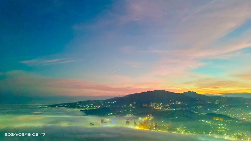 觀音山/硬漢嶺夜景琉璃光&火燒雲20240218 V.清透濾鏡特效修圖_2467768