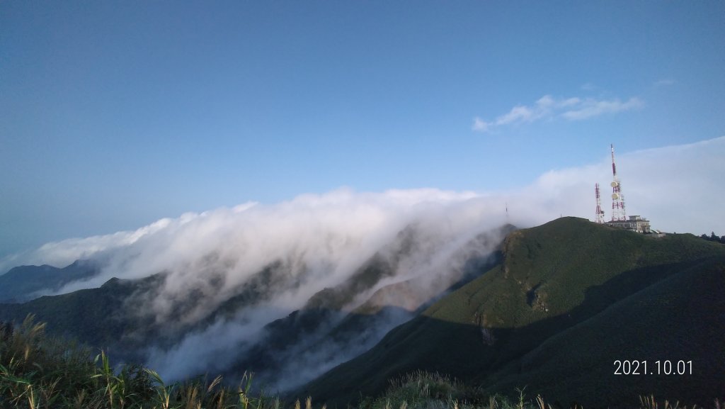 陽明山再見很滿意的雲瀑&觀音圈+夕陽，爽 !封面圖