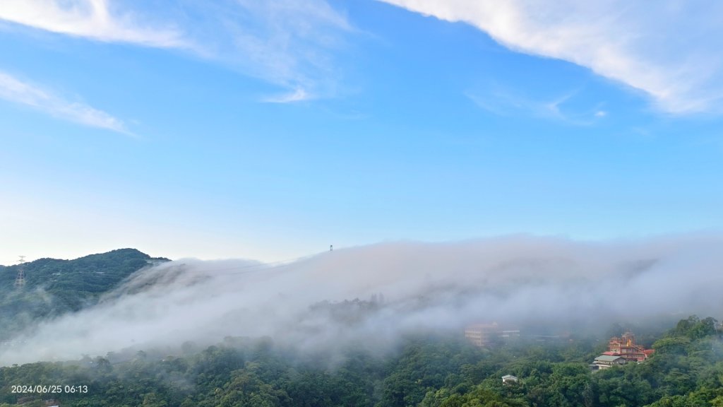 夜景 #琉璃光雲瀑 &火燒雲日出&藍天 #雲瀑  6/25_2534969