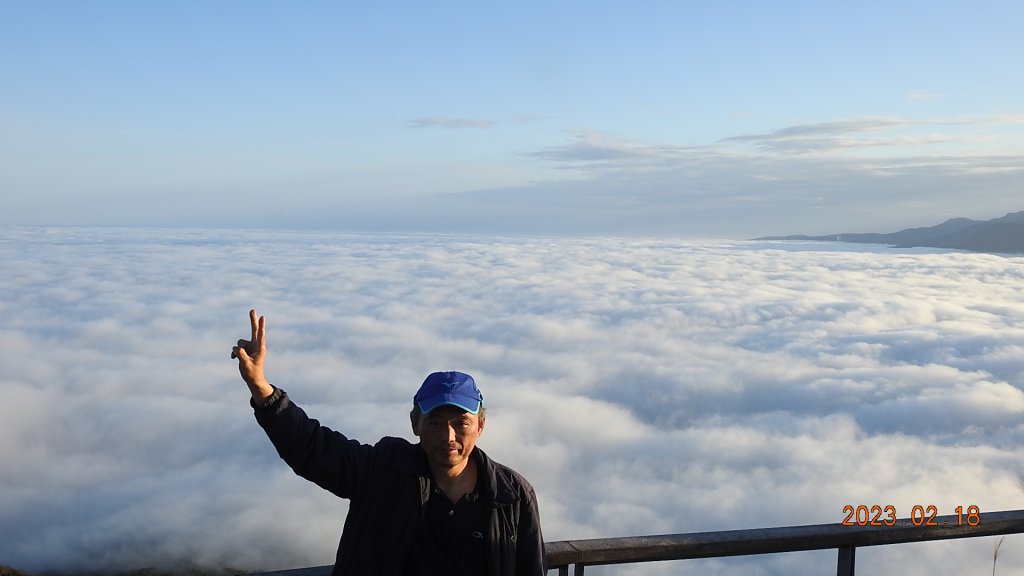 觀音山日出雲海+觀音圈+下弦月+曙光火燒雲&太平濱海步道晚霞海霧&琉璃光2/18_2035254