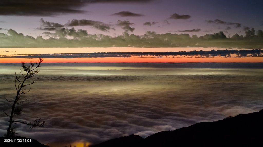 跟著雲海達人山友追雲趣-二訪 #鳶嘴山 解鎖 #黃金雲海 #夕陽雲海 #火燒雲 #琉璃光_2652070