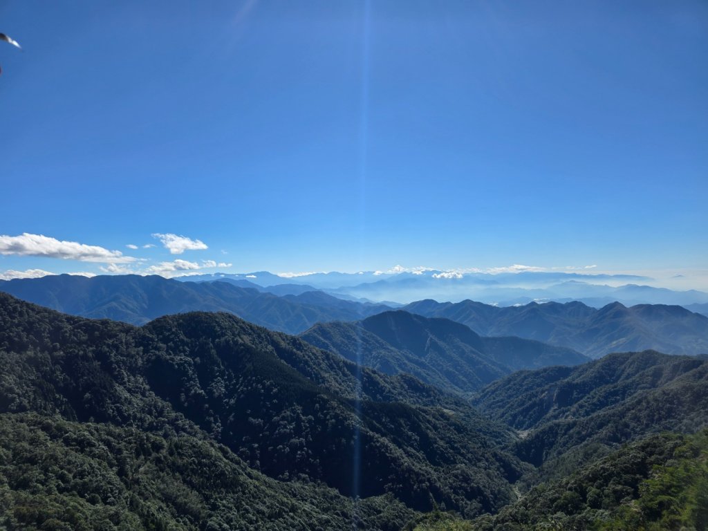 沒雲海只有藍天白雲的鳶嘴山_2663246