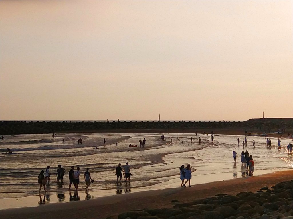 台南安平區~海灘風情畫美麗的夕照~漁光島_895792