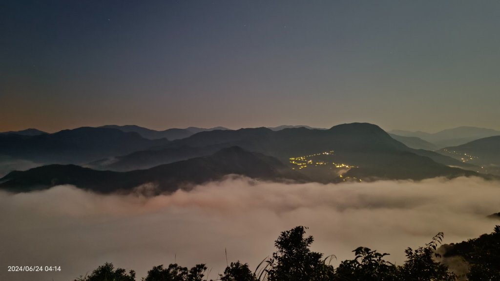 翡翠水庫壩頂星空月亮/日出雲海6/24 #日月同框雲海_2533492