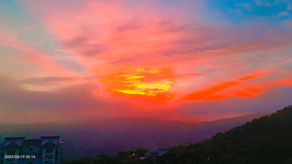 翡翠水庫壩頂雲海&曙光火燒雲8/19&20封面圖