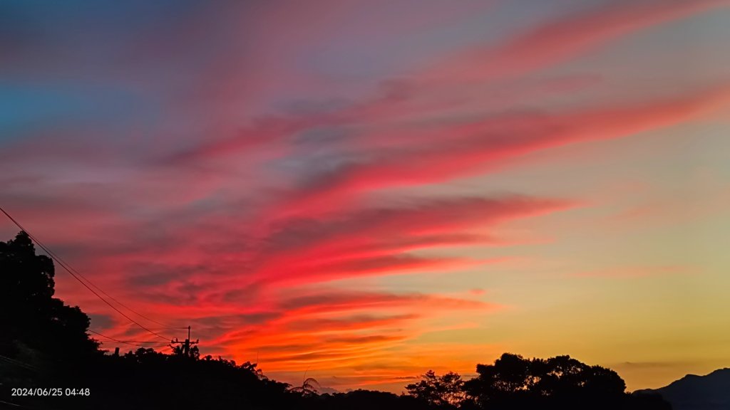 夜景 #琉璃光雲瀑 &火燒雲日出&藍天 #雲瀑  6/25_2534894