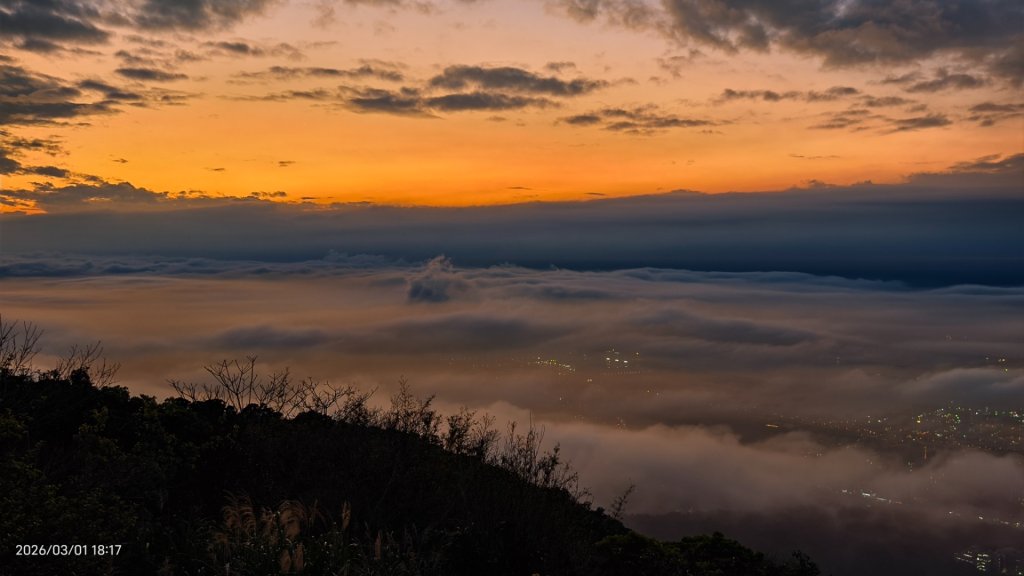 #雲瀑 #雲海 #琉璃光 #天空之城（林口）#觀音山 #林梢步道 3/1_3008634