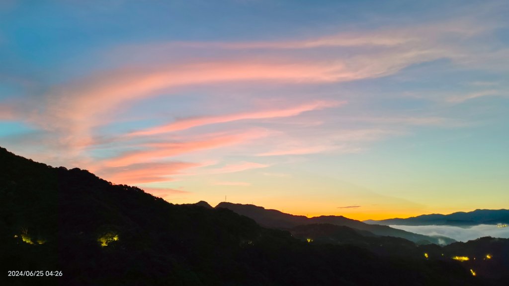 夜景 #琉璃光雲瀑 &火燒雲日出&藍天 #雲瀑  6/25_2534997