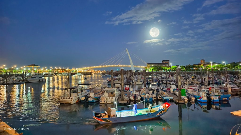 #漁人碼頭 #洲美河堤步道 #超級月亮 11/6封面圖