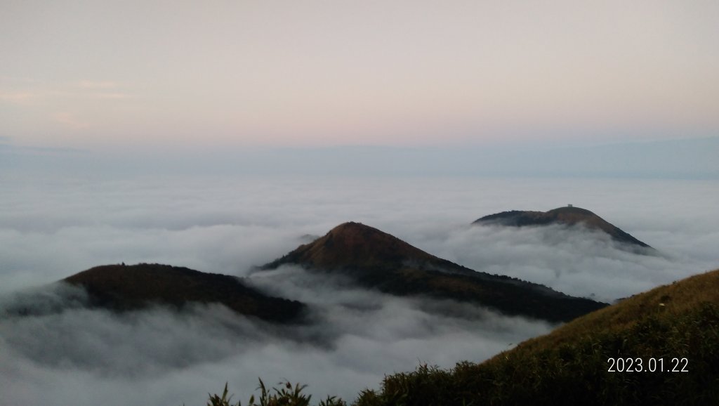 大年初一陽明山滿滿的日出雲海&水淹金山寺/天空之城，媲美20220127_2002311