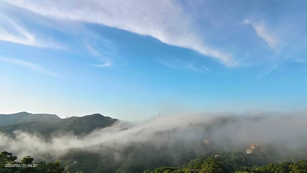 夜景 #琉璃光雲瀑 &火燒雲日出&藍天 #雲瀑  6/25_2534966