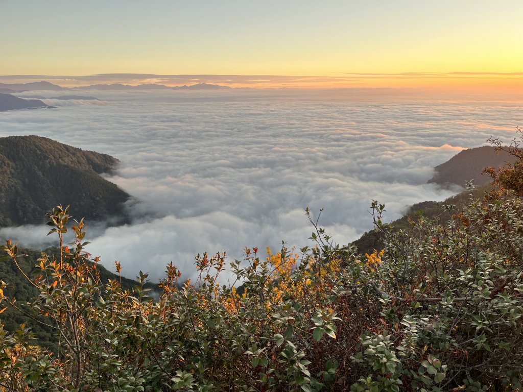 秋天的饗宴～鳶嘴山雲海＋稍來山楓葉_1965519