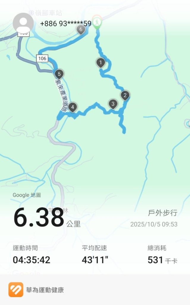 九華山福德宮-平溪子山-台和煤礦-北43鄉道-106縣道封面圖