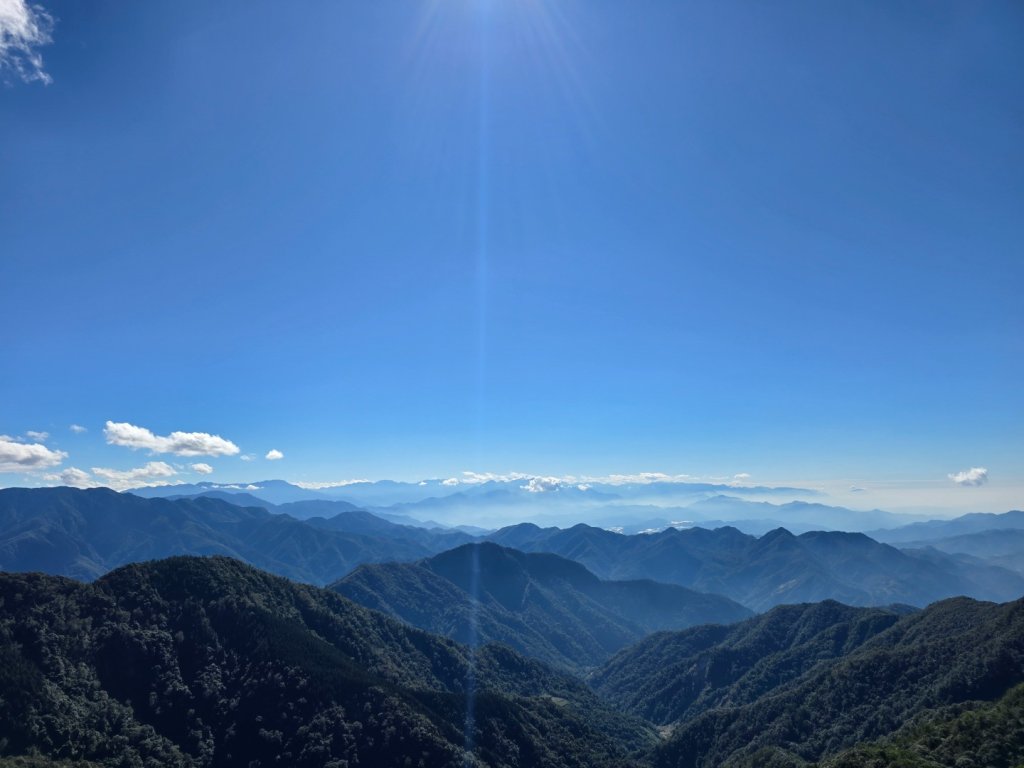 沒雲海只有藍天白雲的鳶嘴山_2663258