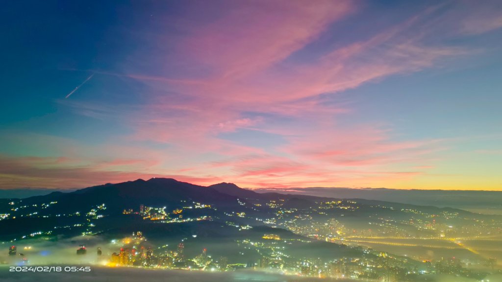 觀音山/硬漢嶺夜景琉璃光&火燒雲20240218 V.清透濾鏡特效修圖_2467773