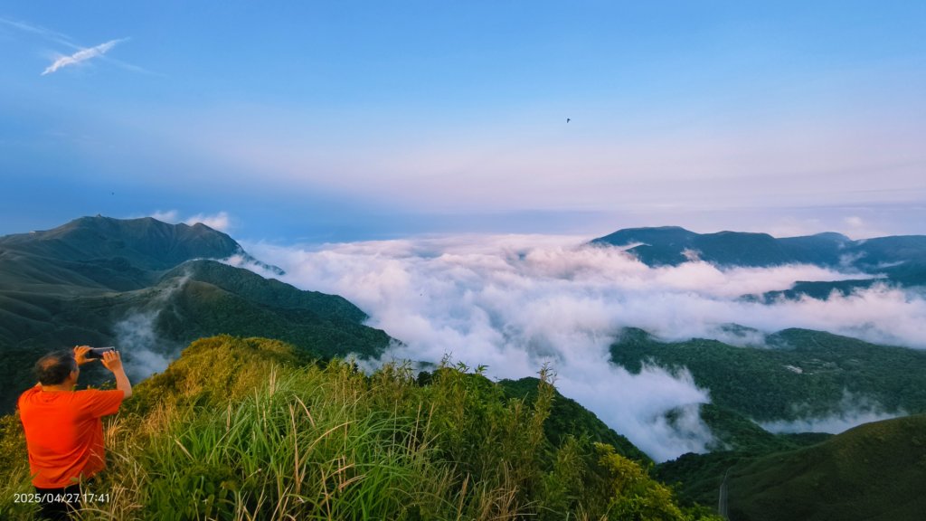 陽明山趴趴走 #琉璃光雲海 ，首拍 #綠鳩 4/27_2772161