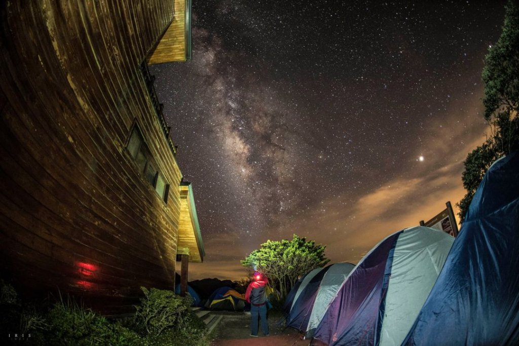 【山裡面。月光下曬帳篷】夜曝系列_2581886